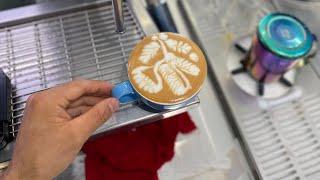 Cafe vlog moring time #lattedesign #coffeeart #coffee #cafevlog #likesubscribecomment