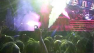 JUDAS PRIEST Singer Falls Off Motorcycle On Stage In Brazil - Sep. 16 2011