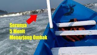 Naik Perahu SERU 5 Menit Melawan Ombak Pangandaran Liburan Akhir Tahun