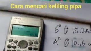 cara mencari keliling pipa