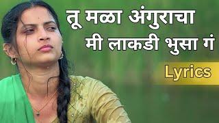 Tu Mala Angrakha Ki Lakdi Bhusa G Lyrics  Ek Phool Marathi Song Lyrics  Tu Mala Anguracha