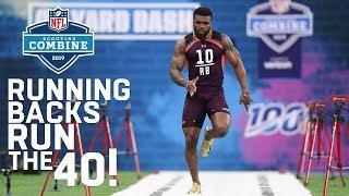 Running Backs Run the 40-Yard Dash  2019 NFL Scouting Combine Highlights