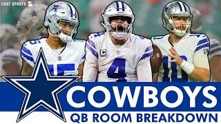 Dak Prescott’s Future? Trey Lance vs. Cooper Rush For QB2?  Dallas Cowboys QB Room Breakdown