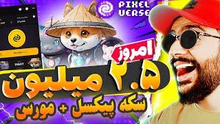 کارت 2.5 میلیونی پیکسل تپ رو همین الان دریافت کن   جمعه 1 تیر+ مورس همستر