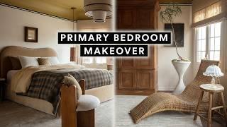 EXTREME BEDROOM MAKEOVER *DIY Striped Ceiling & Furniture Flips From Start to Finish