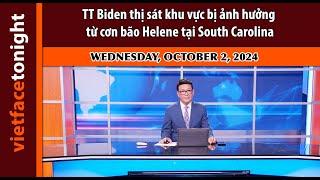 VF Tonight  TT Biden thị sát khu vực bị ảnh hưởng từ cơn bão Helene tại South Carolina  10224