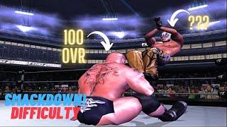 Defeating 100 OVR Brock Lesnar with Rey Mysterio on Smackdown Difficulty  WWE Smackdown HCTP