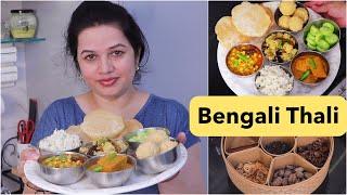 BENGALI VEG THALI for Guests and Special Dinner or Lunch  No Onion No Garlic Thali