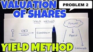 #3 Valuation of Shares - Yield Value Method - Problem 2 -By Saheb Academy  B.COM  BBA  CMA
