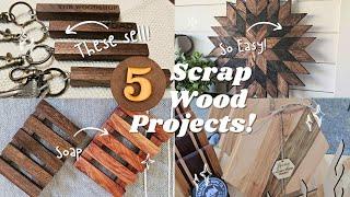 5 AWESOME Scrap Wood Projects  Beginner Friendly