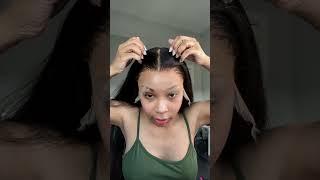 How To Apply A Lace Wig EASY #shorts #hair #transformation #howto