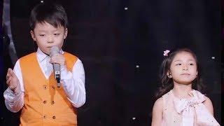 Kid duo shock audience with their rendition of You Raise Me Up