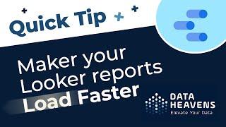 Extract data in Google Looker Studio - Make your reports faster Quick Tip Google Data Studio