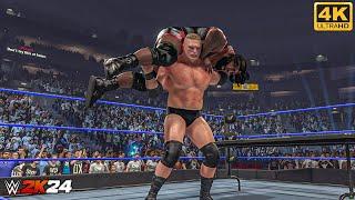 WWE 2K24 - Mark Henry vs. Brock Lesnar - Full Match at SmackDown 2002  PC 4K60