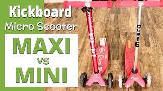 Micro Scooter Comparison  Maxi vs. Mini