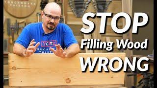 Beginner Wood Filling Mistakes  How to Fill Cracks and Gaps