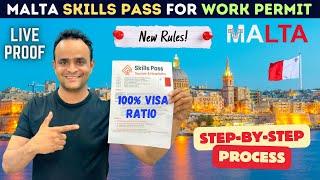 Malta Skills Pass Full Process Step-By-Step  Malta Work Permit 2024 Latest Update