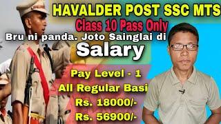 Police Havalder Samung Saingmai Wo  Class 10 Pass khe Ungha Havalder SSC Mts Post