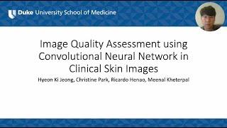Image Quality Assessment using Convolutional Neural Network in Clinical Skin Images