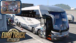 Euro Truck Simulator 2  Smooth Ride in New G7 Volvo Marcopolo 8x2 Bus  Logitech g29