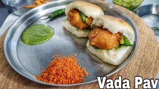 Vada Pav Recipe  Mumbai Street Style Vada Pav ki Perfect Step by Step Recipe with Chutney वड़ा पाव