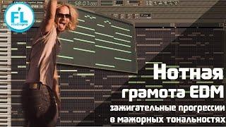 Нотная грамота EDM Аккорды мажорных тональностей Как писать зажигательные мелодии для вашей музыки