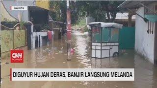 Diguyur Hujan Deras Banjir Langsung Melanda Jakarta dan Bekasi