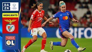 HIGHLIGHTS  Benfica vs. Lyon UEFA Womens Champions League 2023-24 Quarter-final First Leg