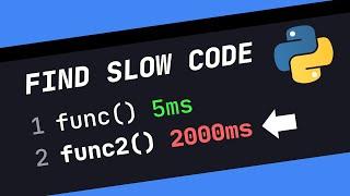 How To FIND SLOW CODE In Python & OPTIMIZE IT FT. cProfile