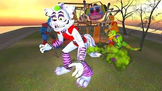 DESTRUCTIBLE FART HOUSE WITH ALL GLAMROCK ANIMATRONICS In Garrys Mod Five Nights at Freddys