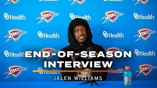 Jalen Williams  2022-23 End-of-Season Interview  OKC Thunder