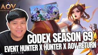 REVIEW CODEX SEASON 69 + ADA SKIN HISOKA GRATIS  DI EVENT RERUN COLLAB HUNTER X HUNTER X AOV