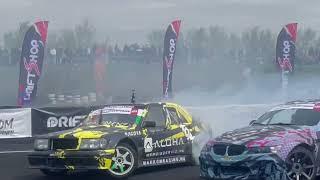 Tomi Magyar - Mercedes-Benz W201 M104 turbo drifting at Drift Kings 2023 Round 1 Tököl Arena