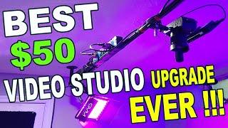 EASY DIY Ceiling Mounted Camera and Lighting Rig  Setup for Studio - YouTube Videographer