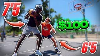 Score On Me You Get $100 vs 75 Hooper & Random People