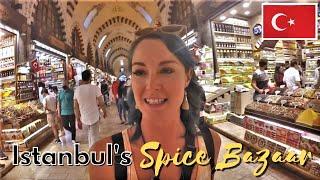 lstanbuls SPICE BAZAAR - Turkish delight spices and herbal teas     Turkey Travel Vlog