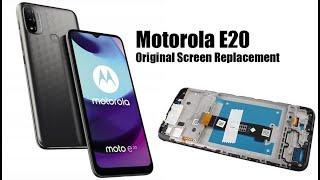 Motorola MOTO E20 XT2155  Original Screen Replacement Tutorial  Wymiana wyświetlacza