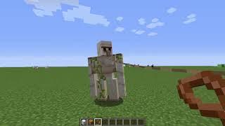 How to spawn and lead iron golem in minecraft 2019