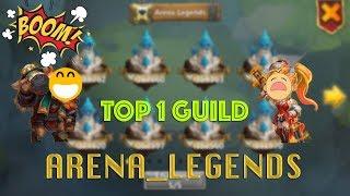 Castle Clash Guild wars VS Arena_Legends  TOP 1 GUILD SERVER  INTERESTING