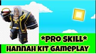 Pro Skill Hannah Kit Gameplay Roblox Bedwars