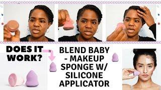 Blend Baby Makeup Sponge w Silicone Applicator I Everyday Makeup I OBY NNADI