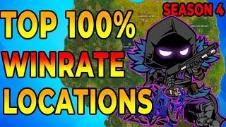 *NEW* BEST FOUR 100% WINRATE Places to Land for EASY WINS {Fortnite Battle Royale Tips and Tricks}