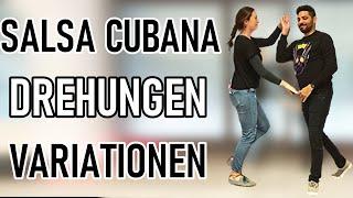 Salsa Tanzen Schritte Cubana Drehungen Variationen EINFACH #4 