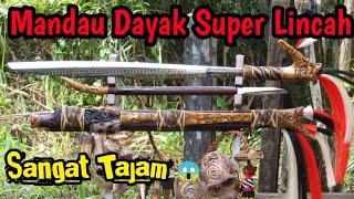 Mandau Dayak Lincah Sangat Tajam Amazing Proses ukir