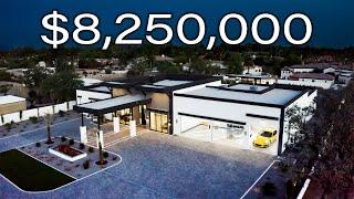 Inside a $8250000 MODERN MANSION in Scottsdale Arizona with a Pickleball Court