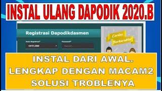 CARA INSTAL ULANG DAPODIK 2020.B