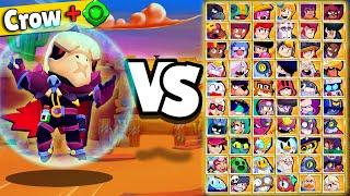 Crow VS Every Brawler  CrowBone  1v1  Robo Factory Brawl Stars