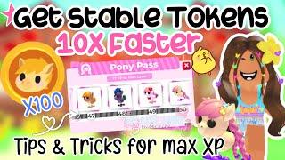 How To Get TONS Of STABLE TOKENS+ *New Majestic Pony* Adopt Me Its Cxco Twins