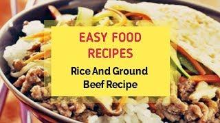 Rice And Ground Beef Recipe