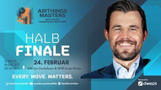 Halbfinale Airthings Masters 2022 mit GM Jan Gustafsson und WIM Sonja Bluhm